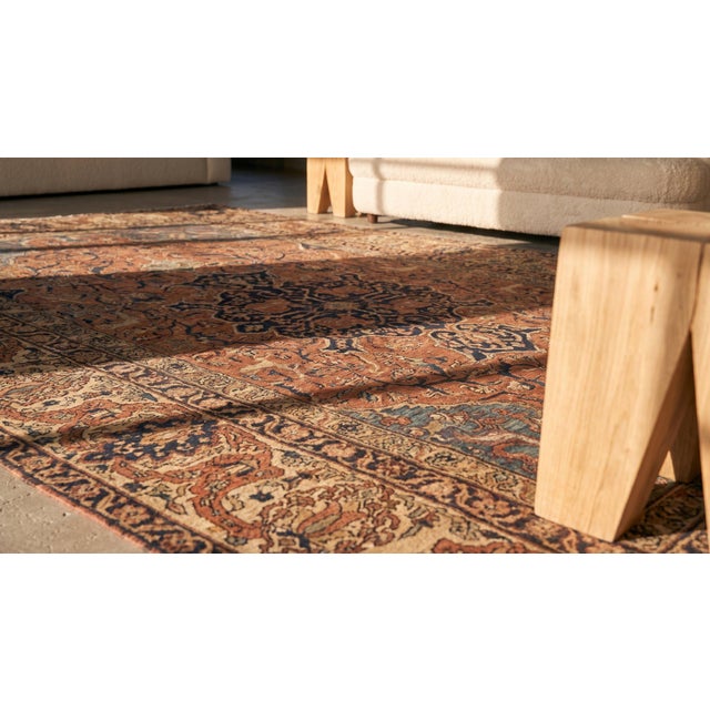 19th Century Persian Sarouk Farahan Carpet 6' 2" x10' 4" For Sale - Image 15 of 15
