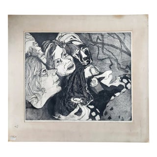 Ruth B. Rieber, “What Next?”, Etching, 1971, Artist’s Proof For Sale