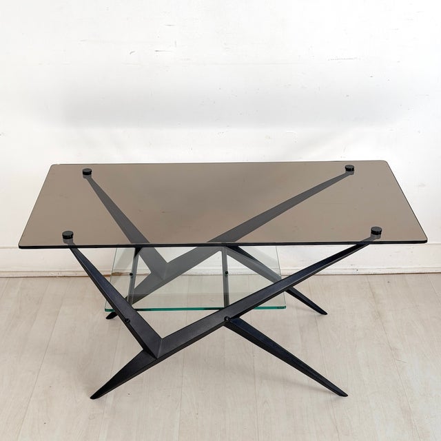 Vintage Table in Metal by Angelo Ostuni, 1950s For Sale - Image 4 of 12