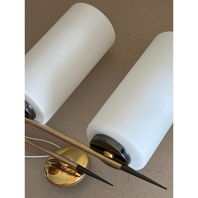 Double Wall Light from Maison Arlus, France, 1960s For Sale - Image 4 of 7