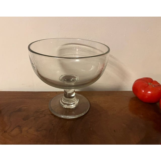 Antique Early 19th Century American Federal Pittsburgh Flint Glass Crystal Footed Compote or Bowl for Punch or Fruit For Sale - Image 10 of 12