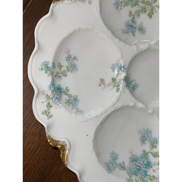 Vintage Theodore Haviland Limoges Matching Oyster Plates Set of 4