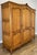 Vintage French Louis XVI Style Carved Oak 3-Door Armoire For Sale - Image 3 of 13