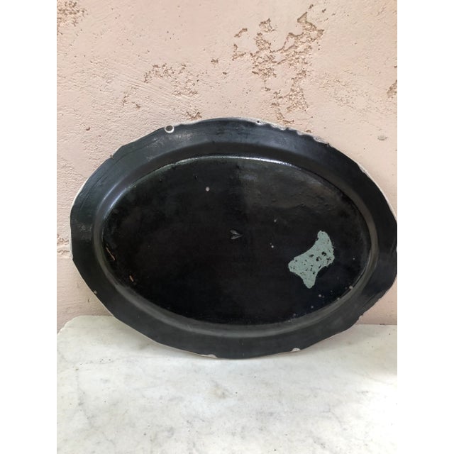 Late 19th Century C.1890 French Faience Oval Platter Forges Les Eaux For Sale - Image 5 of 7