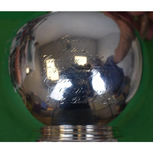 Late 19th Century Harry Payne Whitney Sterling Silver Pitcher Engraved Westchester Polo Cups Newport 1891 For Sale - Image 5 of 13