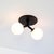 Modern Y Flush Mount, Modern, 3 Inches Glass Globes, by Research.Lighting, Modern, Minimal For Sale - Image 3 of 7