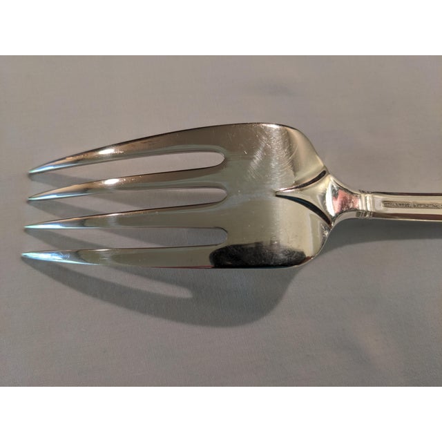 Mid 20th Century Sterling Silver Tiffany "Windham" Serving Cold Meat Fork, No Monograms For Sale - Image 5 of 11