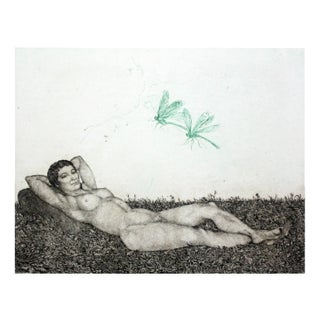 Leszek Rózga, Indian Summer, 1972, Etching on Paper For Sale