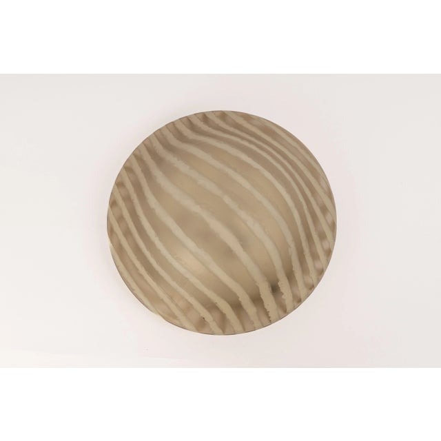 German Flushmount in Glass from Peill & Putzler, 1970s For Sale - Image 4 of 11