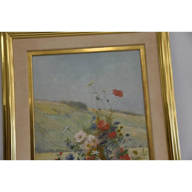 Eugene Henri Cauchois , Flower Study Oil Painting For Sale - Image 4 of 11