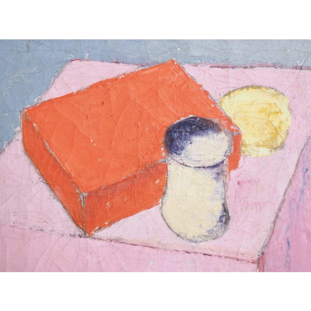 European Cubist Still-Life, 20th Century, Painting, in Good conditions.