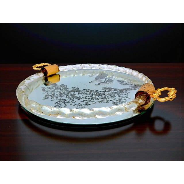 Mid-Century Modern Murano Glass Torchon Tray from Manifattura Di Murano, 1960s For Sale - Image 3 of 10