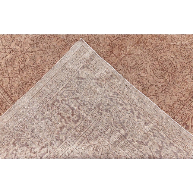 Textile Authentic Persian Sultanabad Botanic Design Handmade Wool Rug For Sale - Image 7 of 7