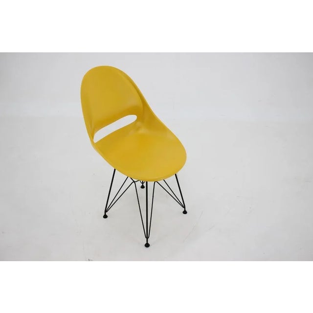 Mid-Century Yellow Fiberglass Dining Chairs by M. Navratil, 1960s, Set of 4 For Sale - Image 13 of 16
