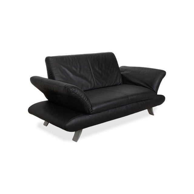 Rossini 2-Seater Sofa in Black Leather from Koinor For Sale - Image 4 of 15
