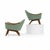 Mid-Century Modern Pair of Mid Century Adrian Pearsall Lounge Chairs Model 1806-C for Craft Associates- Pair For Sale - Image 3 of 4