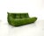 French Three-Seater Togo Sofa in Forest Green Leather attributed to Michel Ducaroy for Ligne Roset For Sale - Image 11 of 11