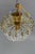 Hollywood Regency Crystal Glass and Brass Pendant Chandelier, Germany, 1970s For Sale - Image 18 of 18