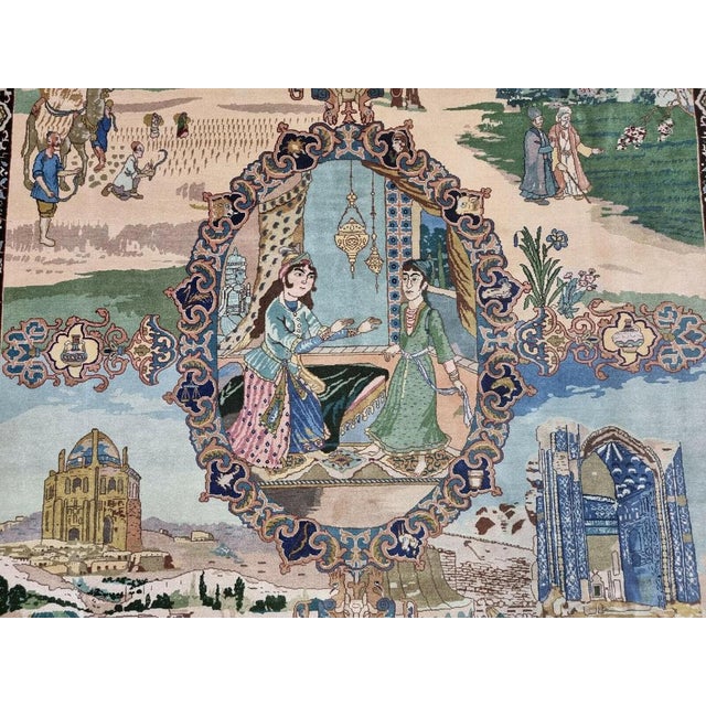 Middle Eastern Hand-Knotted Rug For Sale - Image 6 of 10