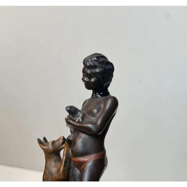 Aboriginal Indigenous Figurines from Darbyshire Pottery, 1950s, Set of 3 For Sale - Image 10 of 14