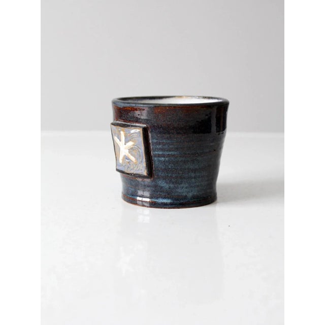 Vintage Starfish Studio Pottery Vase For Sale - Image 6 of 10
