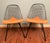 Mid-Century Modern 1960s Pair of Eames Chairs, Metal Wire Mesh, Herman Miller, Bikini Pads, 2 Chairs Included For Sale - Image 3 of 5