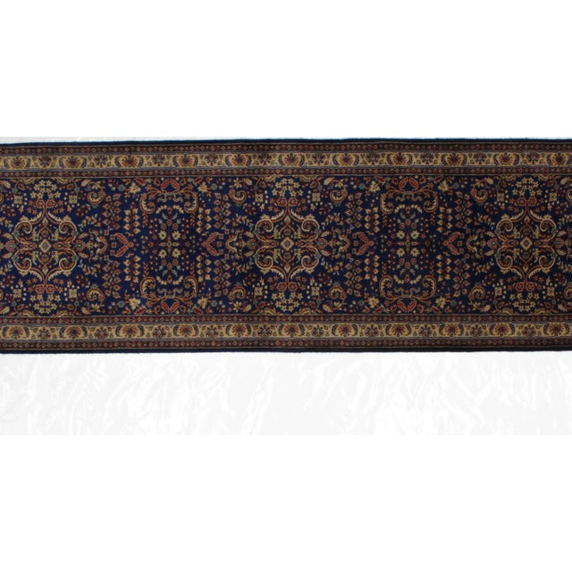 Persian Indo Sarouk Runner - 2′9″ × 10′3″ For Sale - Image 3 of 6