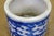 Ceramic Antique 19th C Chinese Porcelain Blue & White Brush Pot Cachepot Flower Planter For Sale - Image 7 of 9