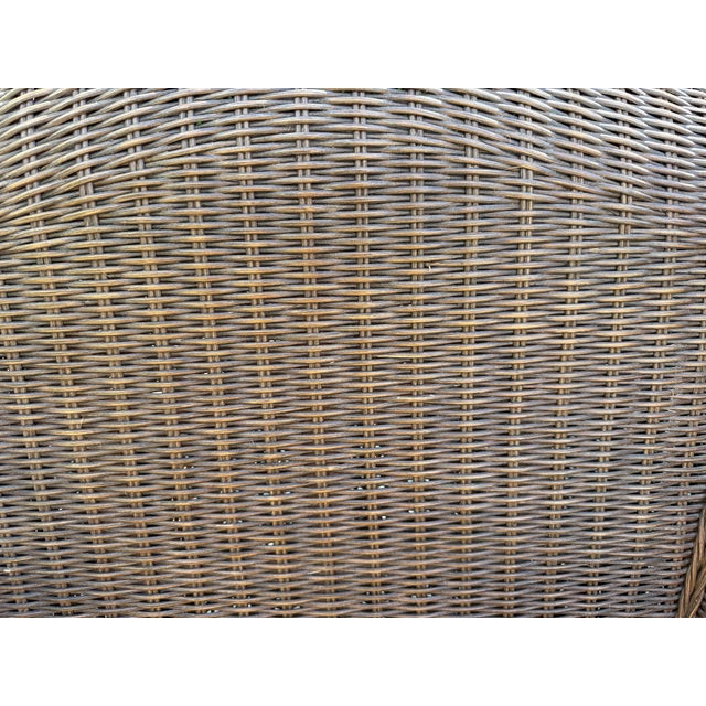 Vintage Lane Venture Excursions Sculptural Rattan Wingback Armchairs, Pair For Sale - Image 16 of 16