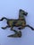 Vintage Han Dynasty Style "Flying Horse of Gansu" Heavy Cast Metal Statue For Sale In Houston - Image 6 of 12