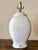 1980s 1980s Glossy White Porcelain Bow Lamp For Sale - Image 5 of 7