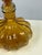 Vintage Diamond Star Amber Ribbed Glass Decanter For Sale - Image 4 of 12