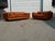 Signed Selig of Monroe Mid-Century Modern Geometric Pattern Pit Loveseat For Sale - Image 12 of 12