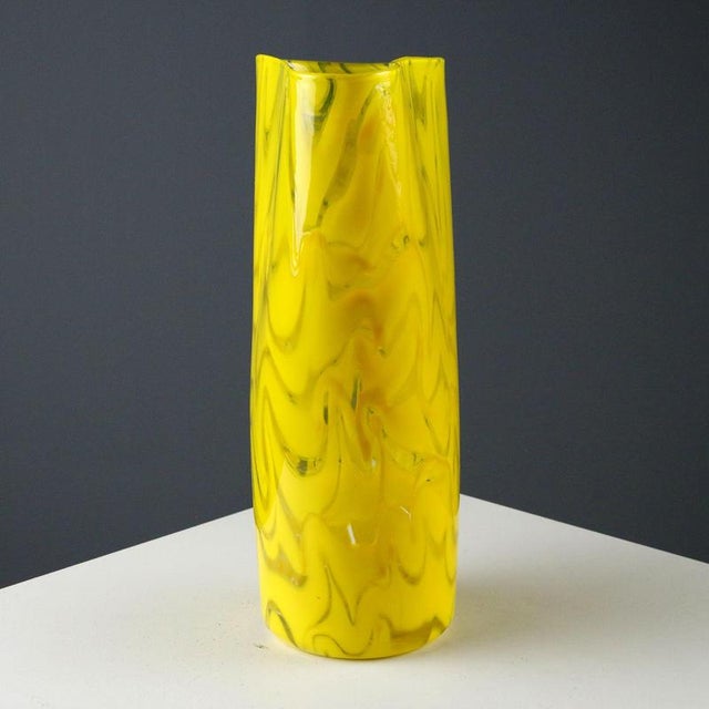 Glass Vase aby Salviati Murano For Sale - Image 6 of 11