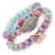 Pastel Colors Beaded Evil Eye Pendant Spring Bracelet Set For Sale In Miami - Image 6 of 7