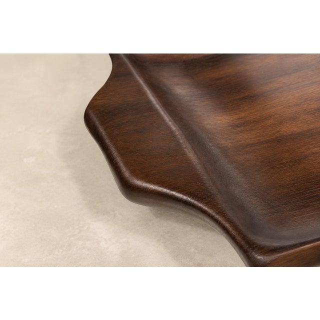 Jean Gillon 1960s Brazilian Modern Serving Tray in Jacarandá, by Jean Gillon for WoodArt For Sale - Image 4 of 17