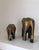 Indian Set of 2 Indian Wooden Elephant Figurines Handpainted/Handmade in India For Sale - Image 3 of 8