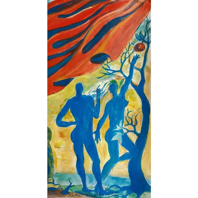 2010s Acrylic Painting the Fall Daniil Litvinov For Sale - Image 5 of 9