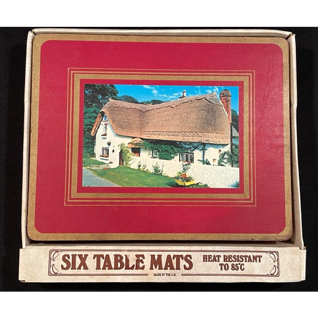 Vintage Placemats With Scenes From the English Countryside - Set of 6 For Sale - Image 10 of 12