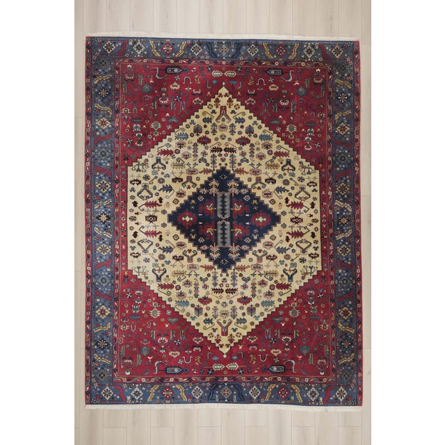 Vintage Turkish Heriz Rug, 09'00 X 11'11 For Sale - Image 10 of 10