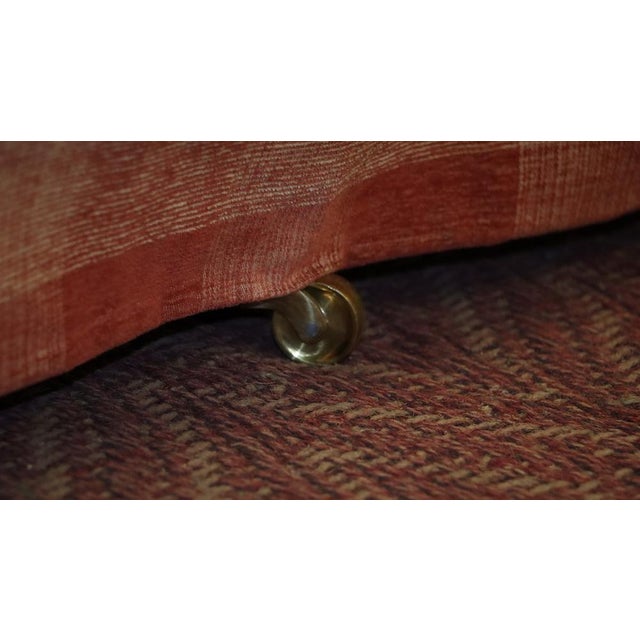 Orange Large Gingham Three-Seater Sofa by George Smith, 2010s For Sale - Image 8 of 18