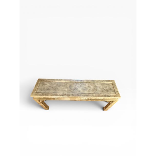 Tan 1978 John Widdicomb Chinoiserie Console Table For Sale - Image 8 of 14