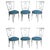 Set of Six Neoclassic Style Painted Dining Chairs For Sale