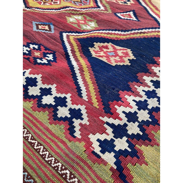 Textile Antique Qashqai Rug, 1890s For Sale - Image 7 of 14