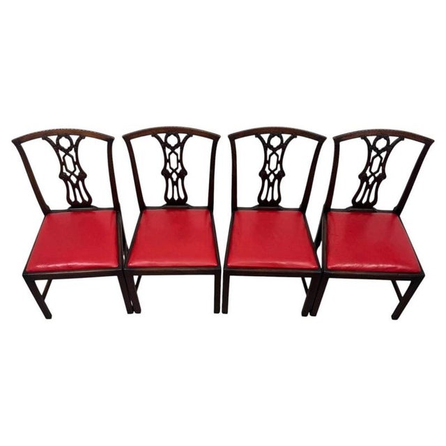 18th Century Georgian English Mahogany Dining Chairs, Set of 6 For Sale - Image 3 of 10