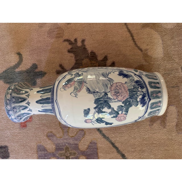Mid-Century Hollywood Regency Chinoiserie Floor Vase or Umbrella Stand 24” For Sale - Image 11 of 12