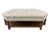 Hollywood Regency Custom Tufted Coffee Table With a Shelf Underneath and Fluted Wood Legs For Sale - Image 3 of 5