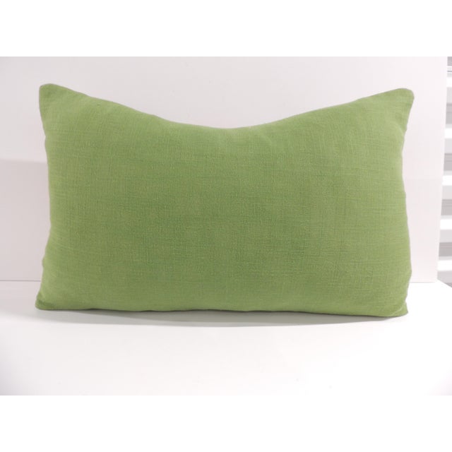 Antique One-of-the-Kind Suzani Patchwork Decorative Lumbar Pillow For Sale - Image 4 of 5