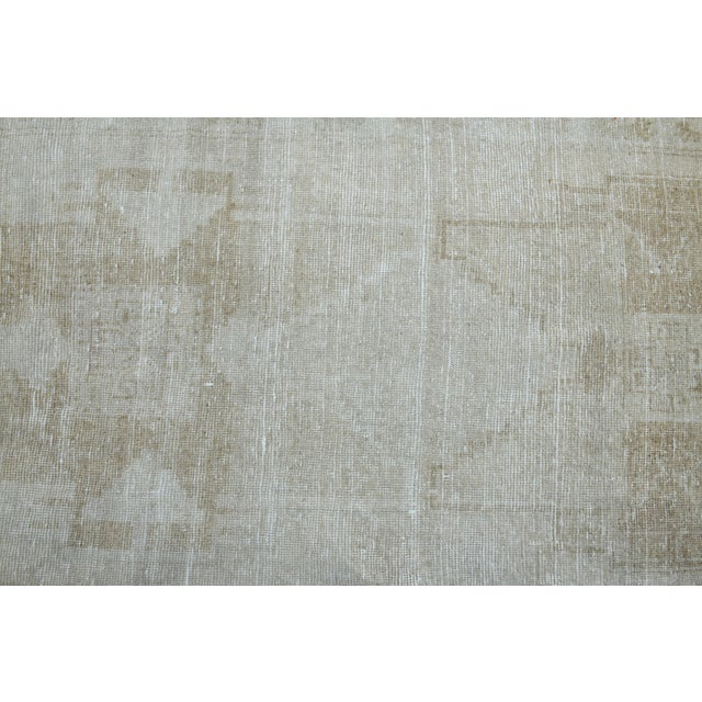 1970s Vintage Handmade Wool Cotton Turkish Beige Area Rug For Sale - Image 11 of 11