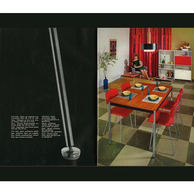 1960s Model 1263 Dining Chairs by A.R. Cordemeijer for Gispen, 1960s, Set of 4 For Sale - Image 5 of 16